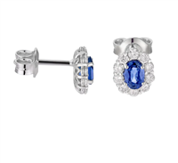 Earrings Golay Woman in White Gold Zaffiro 0.92 Ct OCL041DIZB - OCL041DIZB